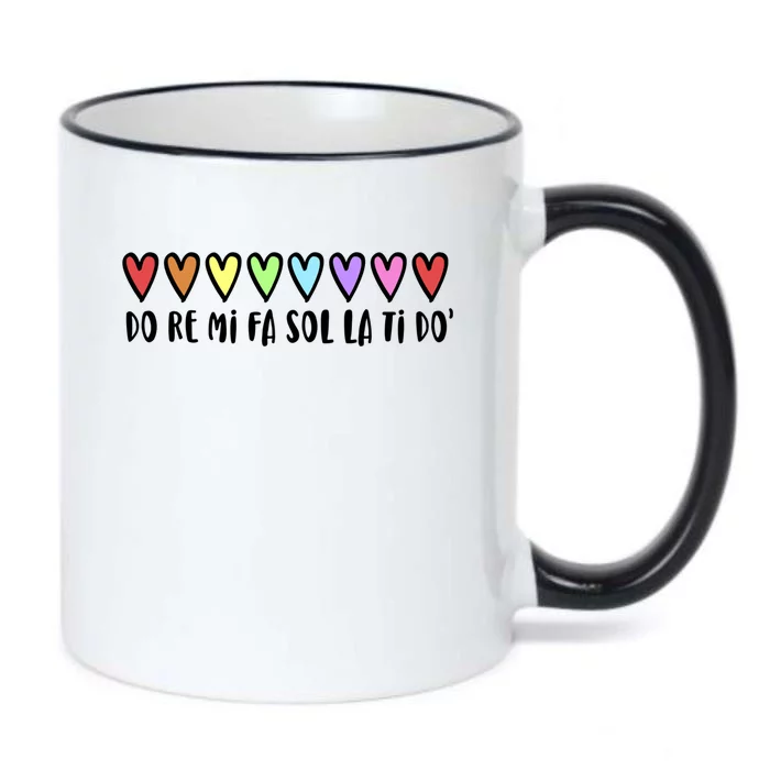 Music Teacher Hearts Music Teaching Gift Black Color Changing Mug