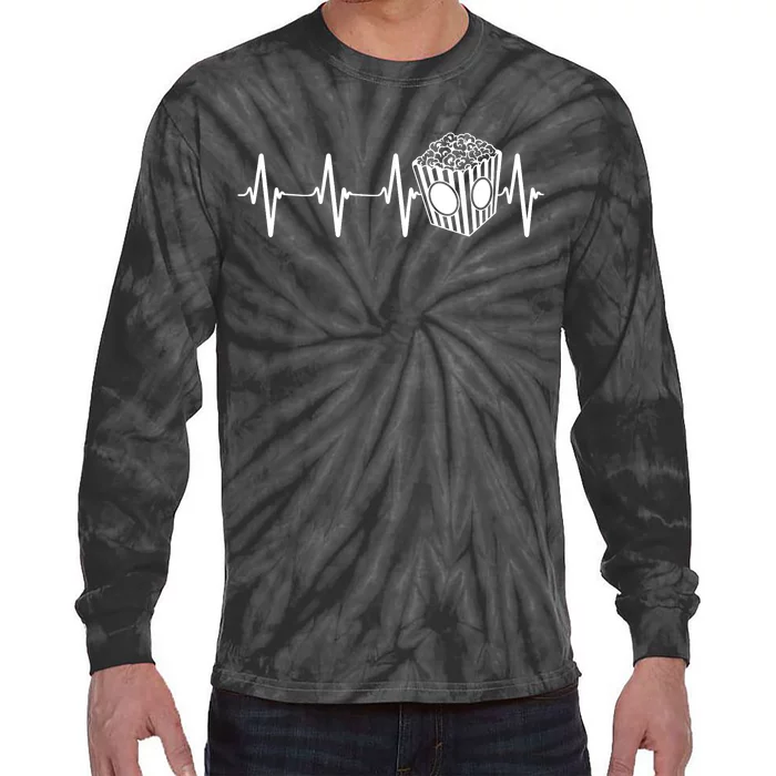 Movie Theater Heartbeat Movie Cinema Lover Tie-Dye Long Sleeve Shirt