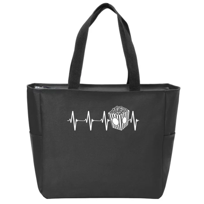 Movie Theater Heartbeat Movie Cinema Lover Zip Tote Bag