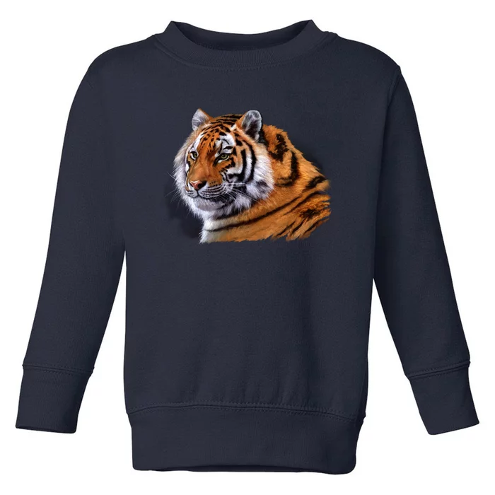 Majestic Tiger Head Toddler Sweatshirt