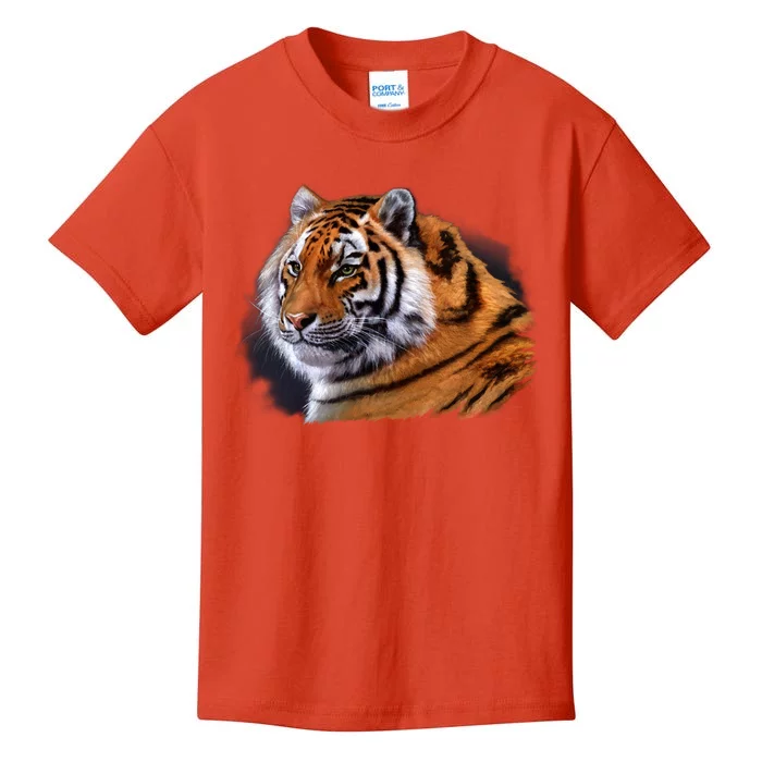 Majestic Tiger Head Kids T-Shirt