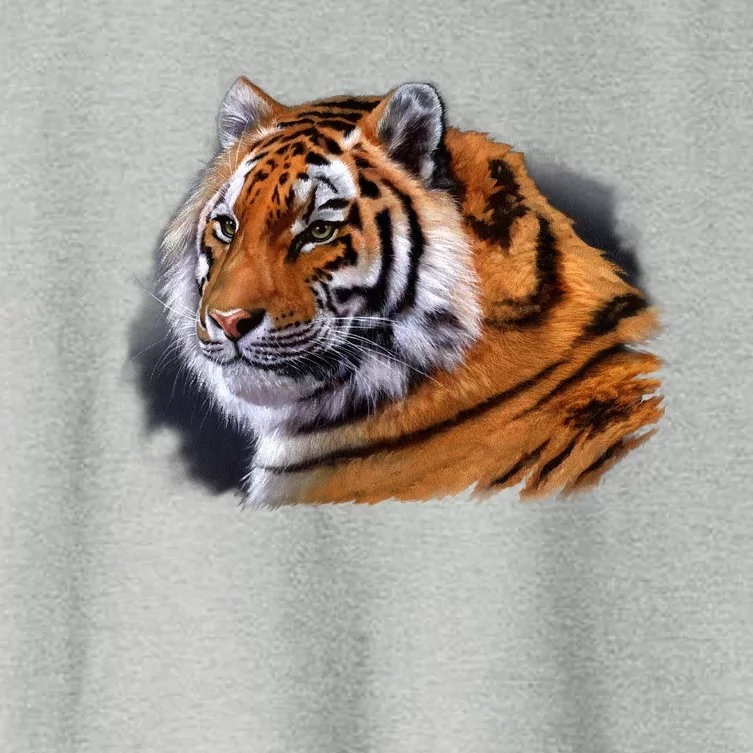 Majestic Tiger Head Women's Crop Top Tee