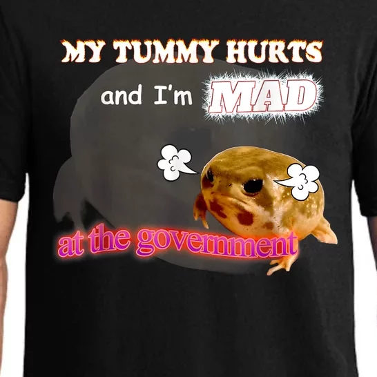 My Tummy Hurts And Im MAD At The Government Meme Pajama Set