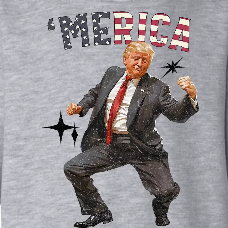 Merica Trump Happy 4th Of July Trump American Flag Toddler Hoodie