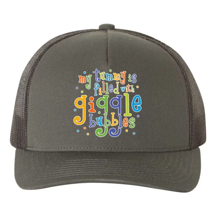 My Tummy Is Filled With Giggle Bubbles Yupoong Adult 5-Panel Trucker Hat