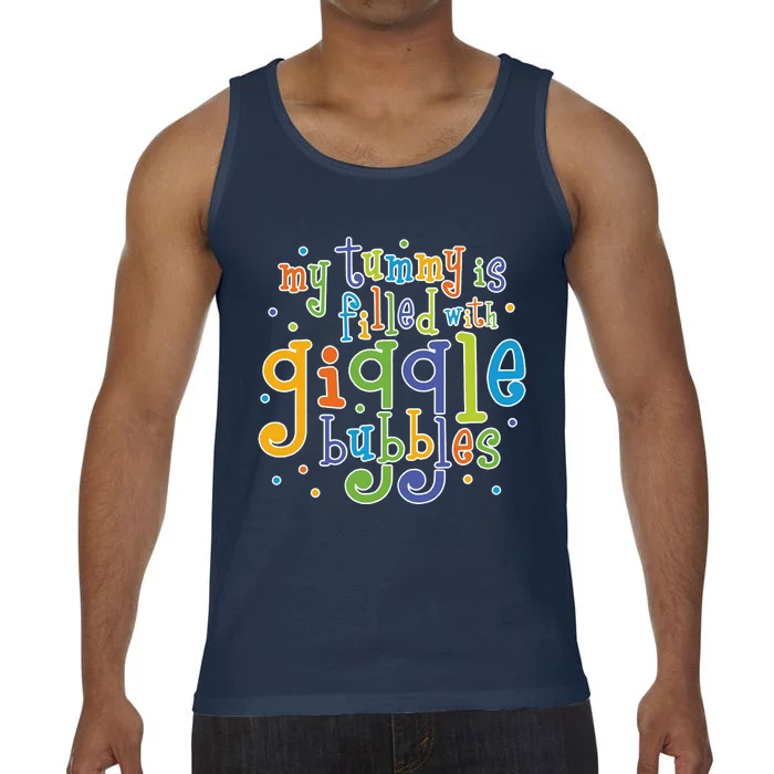 My Tummy Is Filled With Giggle Bubbles Comfort Colors® Tank Top