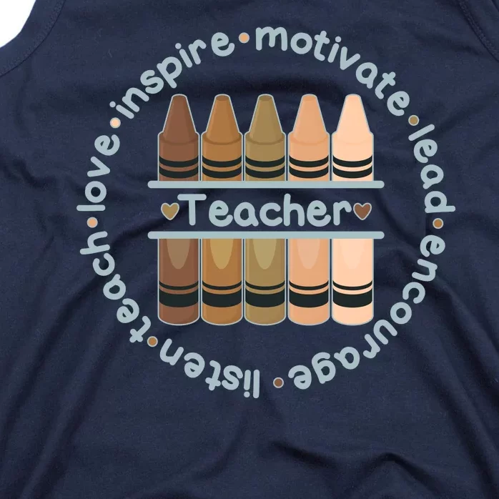 Multiethnic Teacher Inspire Motivate Lead Tank Top