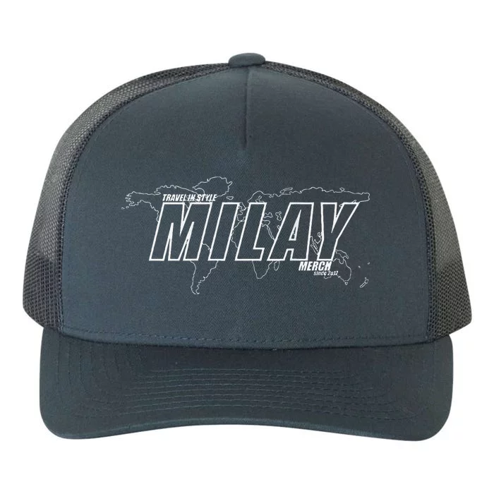 Milay Travel In Style Yupoong Adult 5-Panel Trucker Hat