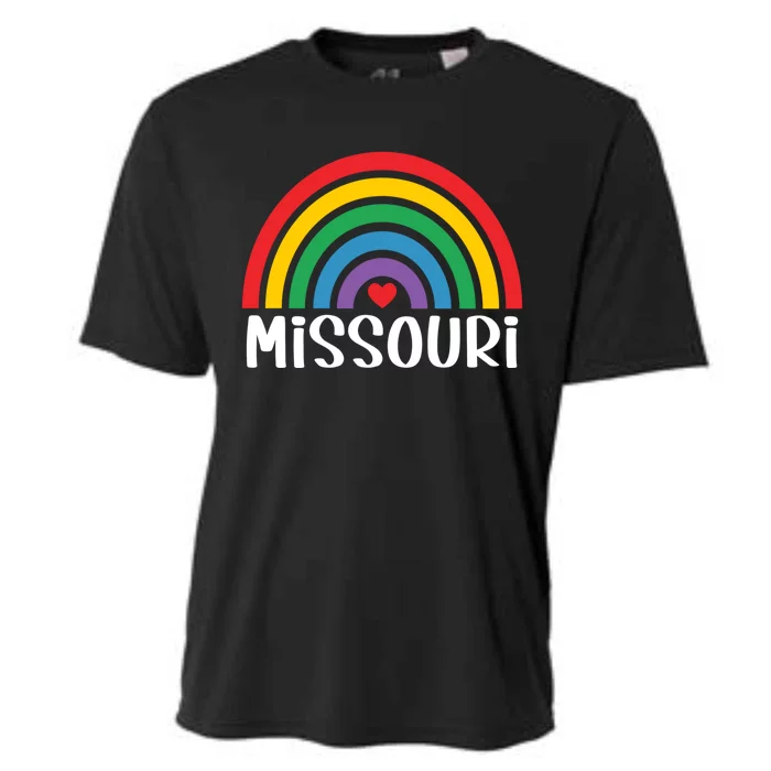 Missouri Travel I Love Missouri Usa Cool Gift Cooling Performance Crew T-Shirt