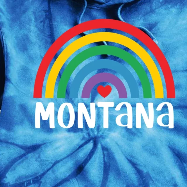 Montana Travel I Love Montana Usa Cool Gift Tie Dye Hoodie