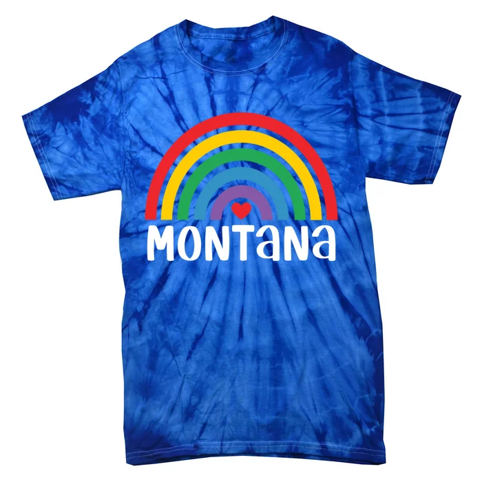 Montana Travel I Love Montana Usa Cool Gift Tie-Dye T-Shirt