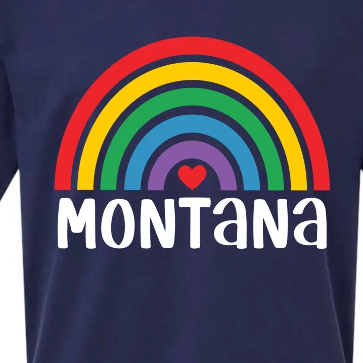 Montana Travel I Love Montana Usa Gift Sueded Cloud Jersey T-Shirt