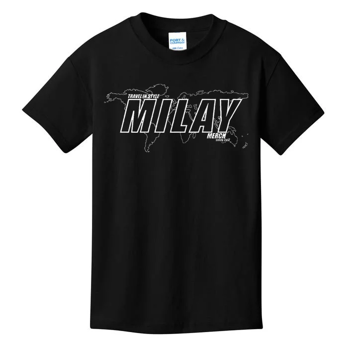 Milay Travel In Style Kids T-Shirt