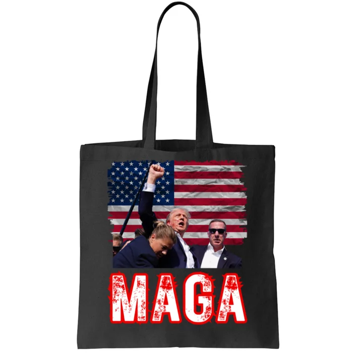 Maga Trump Iconic Fist Raised Tote Bag