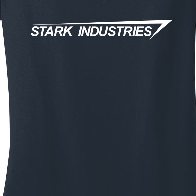 Movie Tshirt Inspired By The Film Ironman Stark Industries Women's V-Neck T-Shirt