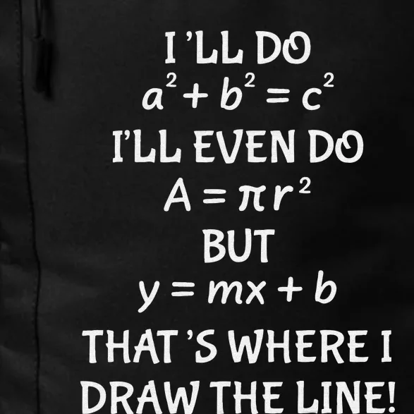 Math Teacher Joke-Fun Best Math Quotes saying Daily Commute Backpack