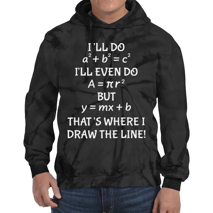 Math Teacher Joke-Fun Best Math Quotes saying Tie Dye Hoodie