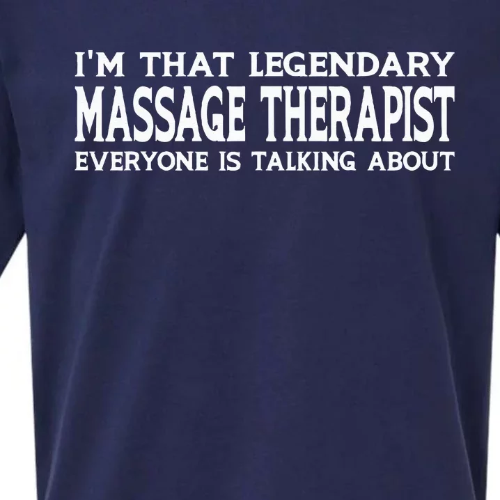 Massage Therapist Job Title Employee Funny Massage Therapist Sueded Cloud Jersey T-Shirt