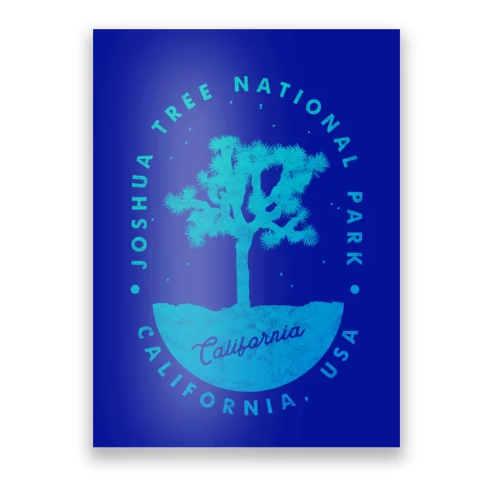 Minimalist Tree Joshua Tree National Park Distressed Design Gift Poster