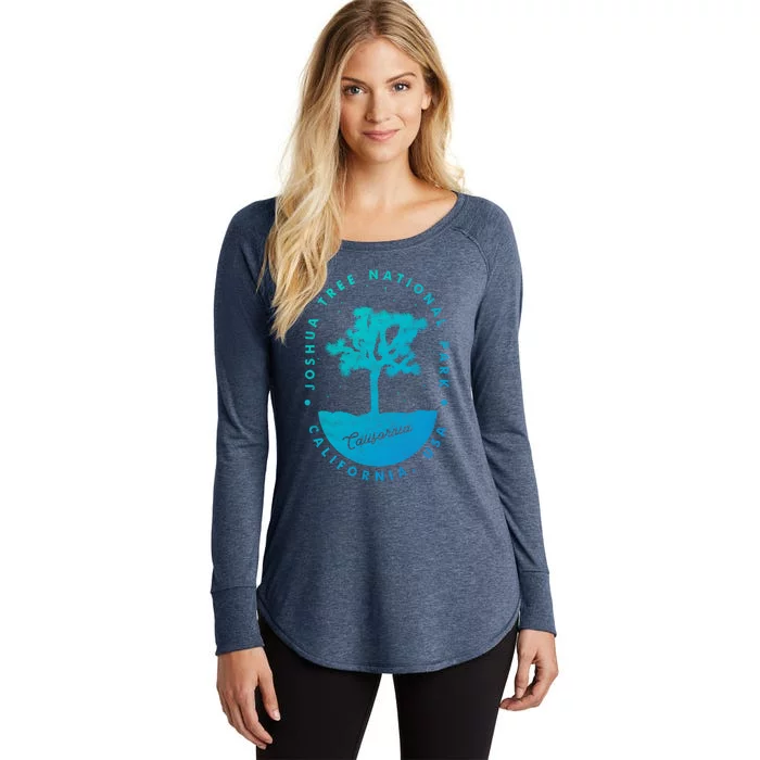 Minimalist Tree Joshua Tree National Park Distressed Design Gift Women's Perfect Tri Tunic Long Sleeve Shirt