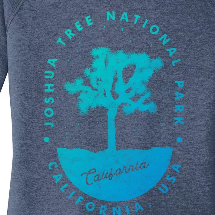 Minimalist Tree Joshua Tree National Park Distressed Design Gift Women's Perfect Tri Tunic Long Sleeve Shirt