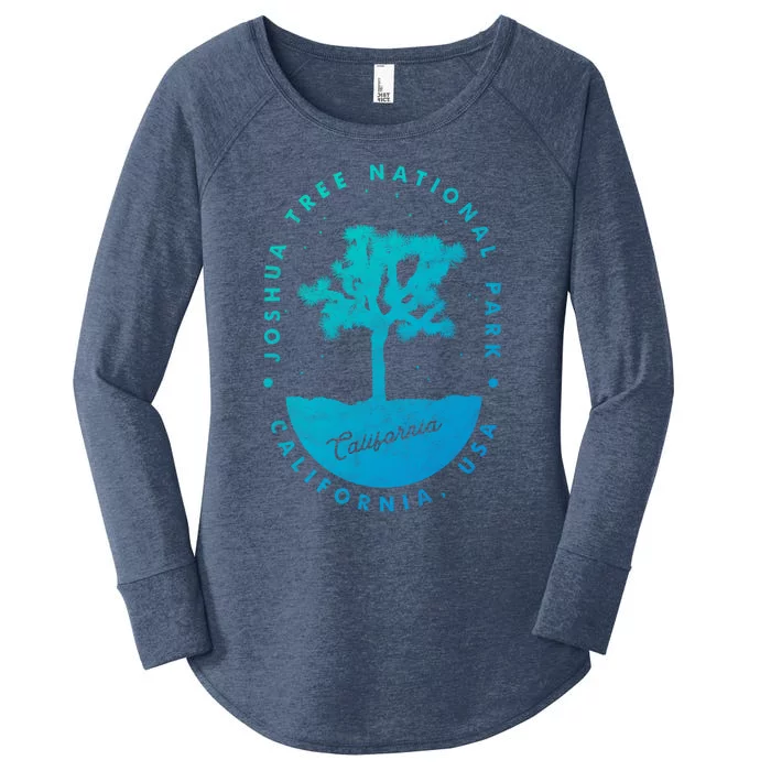 Minimalist Tree Joshua Tree National Park Distressed Design Gift Women's Perfect Tri Tunic Long Sleeve Shirt