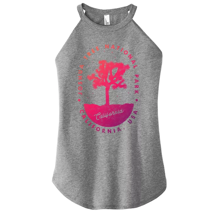 Minimalist Tree Joshua Tree National Park Distressed Design Gift Women’s Perfect Tri Rocker Tank