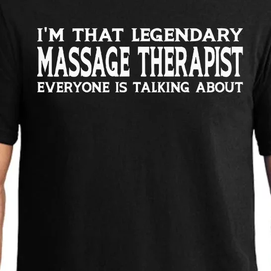 Massage Therapist Job Title Employee Funny Massage Therapist Pajama Set