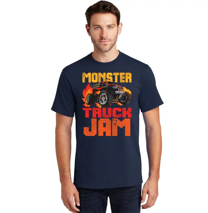 Monster Truck Jam Retro Huge Truck Tall T-Shirt