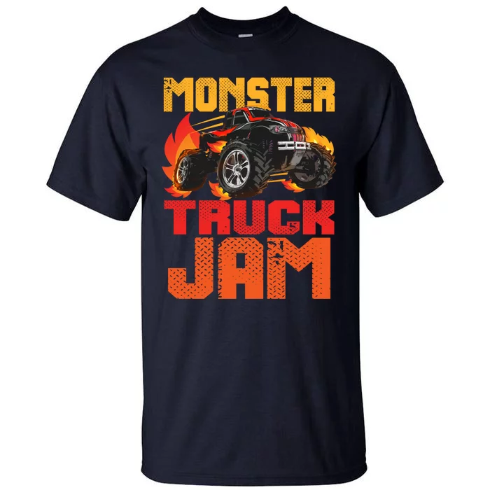 Monster Truck Jam Retro Huge Truck Tall T-Shirt