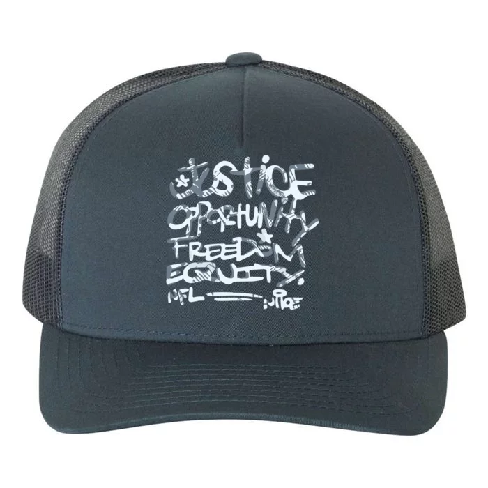 Mike Tomlin Justice Opportunity Equity Freedom Yupoong Adult 5-Panel Trucker Hat