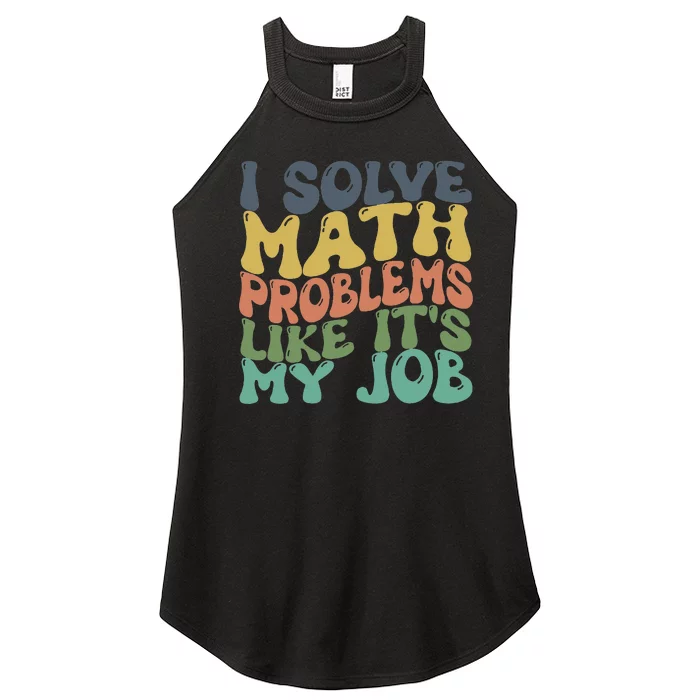 Math Teacher Joke Fun Best Math Quotes Women’s Perfect Tri Rocker Tank