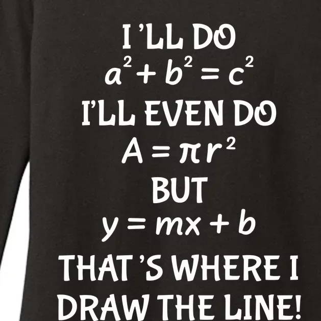 Math Teacher Joke Women Fun Best Math Womens CVC Long Sleeve Shirt