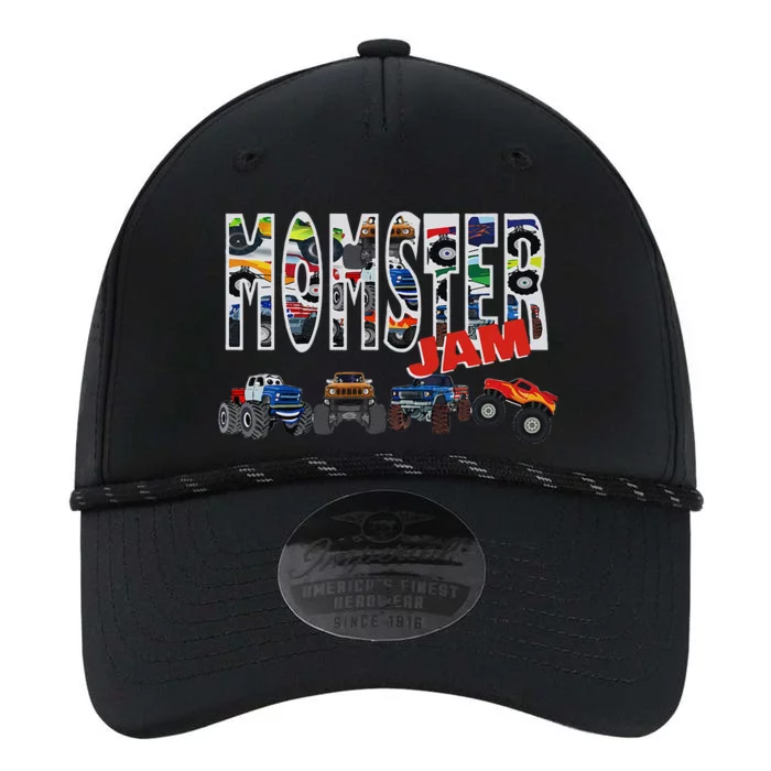 Monster Truck Jam Mom Momster Boy Mama Birthday Mothers Day Performance The Dyno Cap