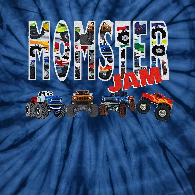 Monster Truck Jam Mom Momster Boy Mama Birthday Mothers Day Tie-Dye T-Shirt