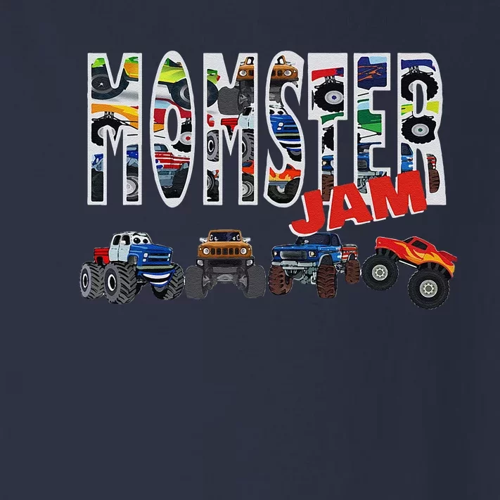 Monster Truck Jam Mom Momster Boy Mama Birthday Mothers Day Toddler Long Sleeve Shirt