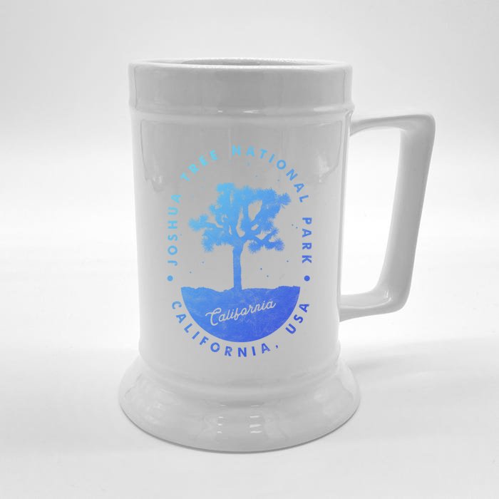 Minimalist Tree Joshua Tree National Park Distressed Design Gift Front & Back Beer Stein