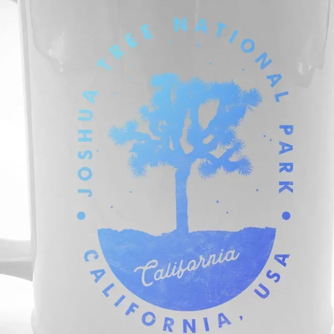 Minimalist Tree Joshua Tree National Park Distressed Design Gift Front & Back Beer Stein