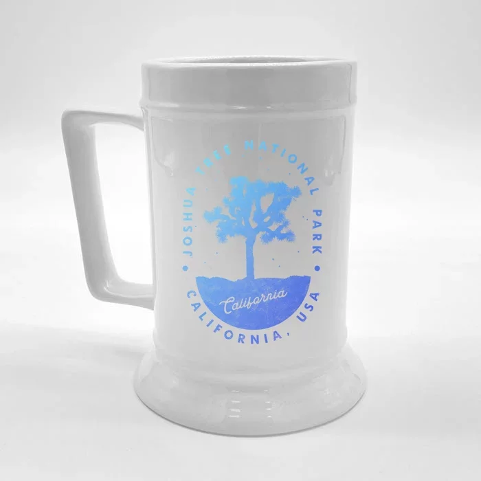 Minimalist Tree Joshua Tree National Park Distressed Design Gift Front & Back Beer Stein