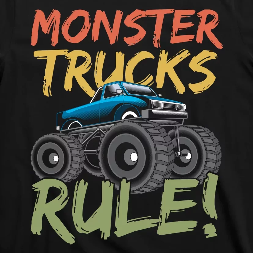 Monster Truck Jam Monster Trucks Rule Birthday Boy Gifts T-Shirt