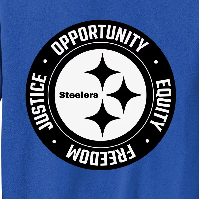 Mike Tomlin Justice Opportunity Equity Freedom Tall Sweatshirt