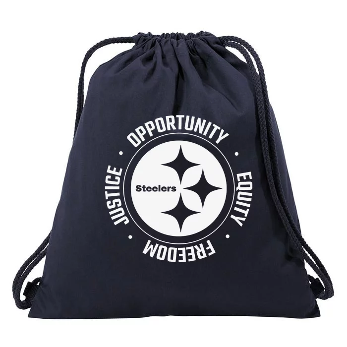 Mike Tomlin Justice Opportunity Equity Freedom Drawstring Bag