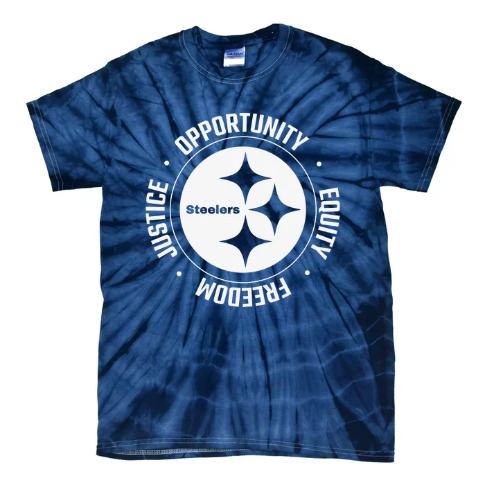 Mike Tomlin Justice Opportunity Equity Freedom Tie-Dye T-Shirt