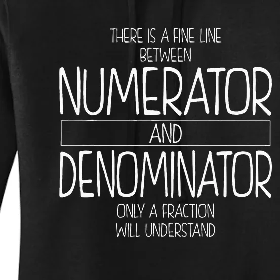 Math Teacher Joke Women Fun Best Math Quotes Women's Pullover Hoodie