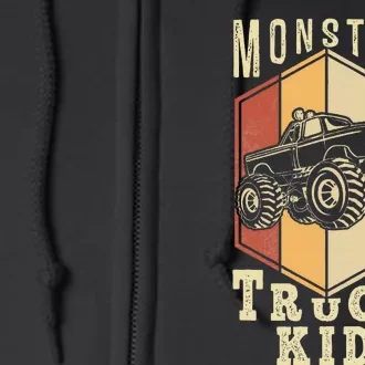 Monster Truck K.I.D Gifts Full Zip Hoodie