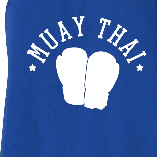 Muay Thai Kickboxing Mixed Martial Arts Gift Women's Racerback Tank