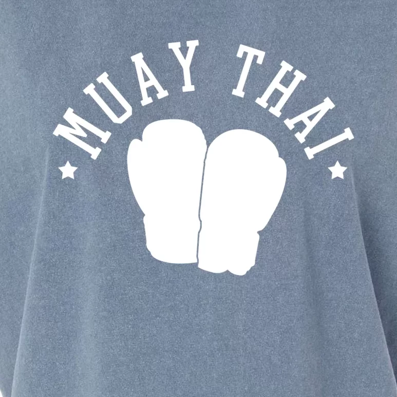 Muay Thai Kickboxing Mixed Martial Arts Gift Garment-Dyed Women's Muscle Tee