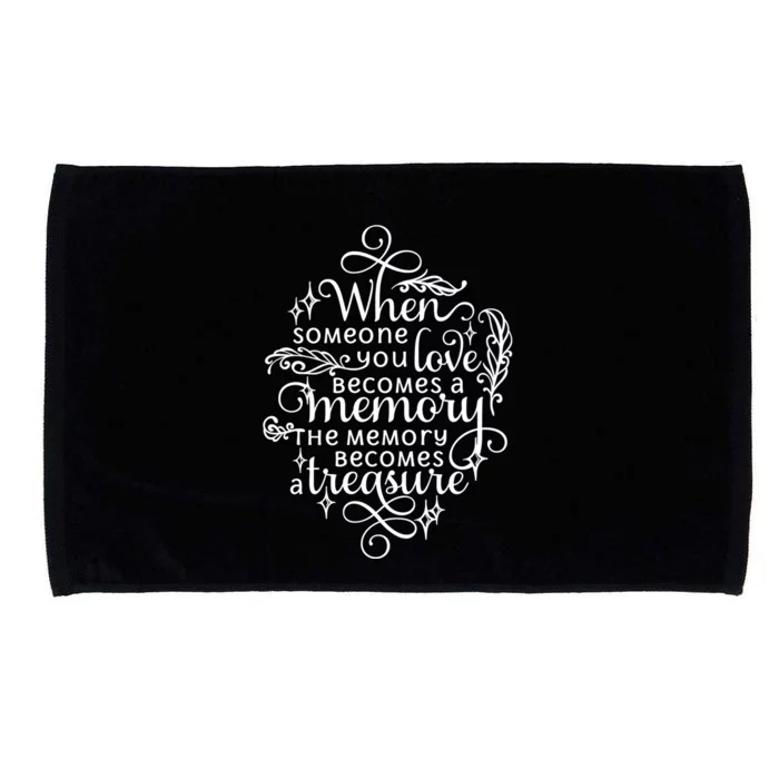 Memorial Tribute Keepsake Commemorative Bereavet Quote Funny Gift Microfiber Hand Towel