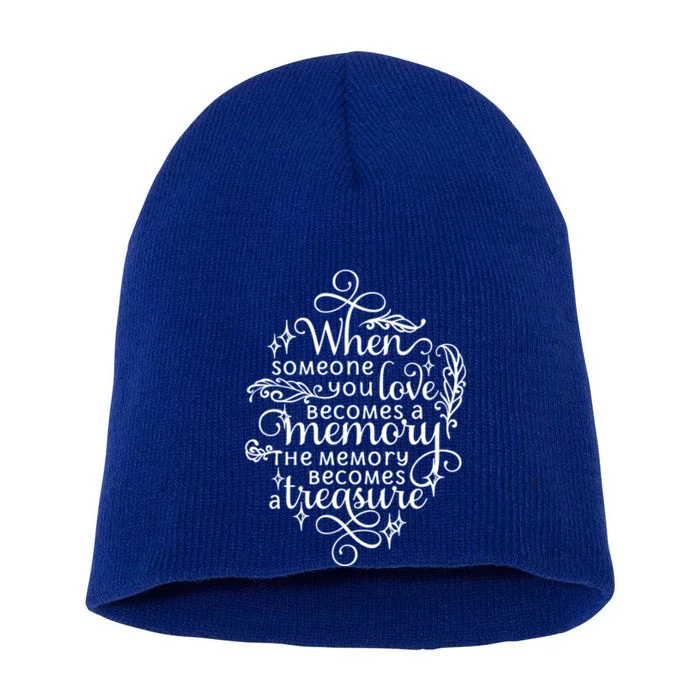 Memorial Tribute Keepsake Commemorative Bereavet Quote Funny Gift Short Acrylic Beanie