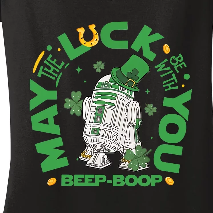 May The Luck Be With You Women's V-Neck T-Shirt